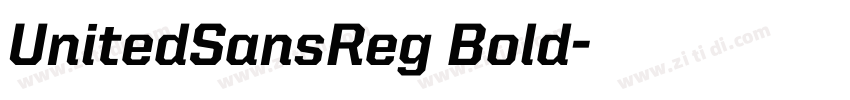 UnitedSansReg Bold字体转换